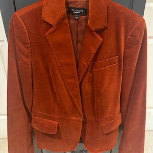 Talbots velvet blazer
